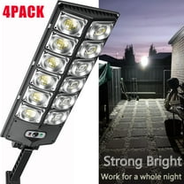 Solar Street Lights Outdoor,Kepeak Commercial Parking Lot Light,Dusk to Dawn Wide Angle Motion Sensor and Remote,Street Lights 504LED Solar Lights Outdoor Waterproof for Yard, Garden