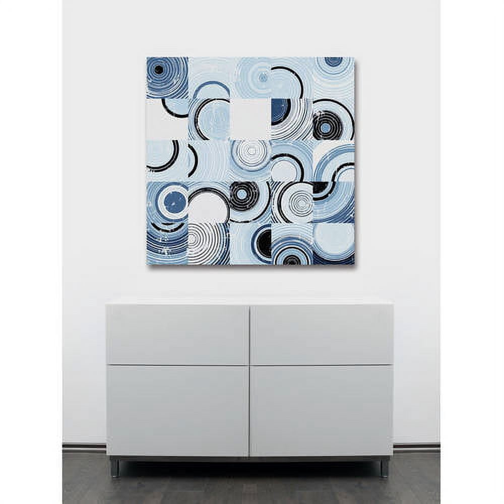 "Swirl Puzzle" Painting Print on Wrapped Canvas