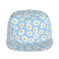 thumbnail image 2 of Haiem Floral Daisy Classic Snapback Cap Flat Bill Hat Baseball Cap Adjustable Size Cotton Dad Hat, 2 of 9