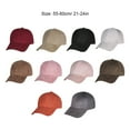 thumbnail image 4 of Unisex Adjustable Suede Baseball Cap Hat Solid Color Outdoor Sports Sun Hats, 4 of 7