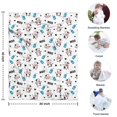 thumbnail image 4 of White Cow Milk Pattern Blanket,Comfortable Soft Flannel Throw Blanket,All Season,Warm Lightweight Blankets for Sofa Bed Couch Living Room Chair,30"x40", 4 of 4