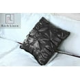thumbnail image 3 of Roch Linen Set of 2 Pintuck Design Throw Pillow Cover ( 16x16 inch) Silky Soft Shiny Decorative Satin Cushion Cover for Bed Sofa Couch !!( Dark Grey ), 3 of 5