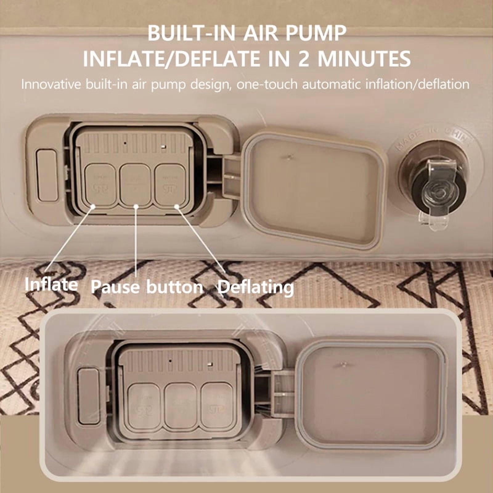 Car Inflatable Mattress For Tesla Model Y Juniper 2021-2025 PVC Flocking Portable Foldable Travel Bed Outdoor Travel Camping Air Mattress