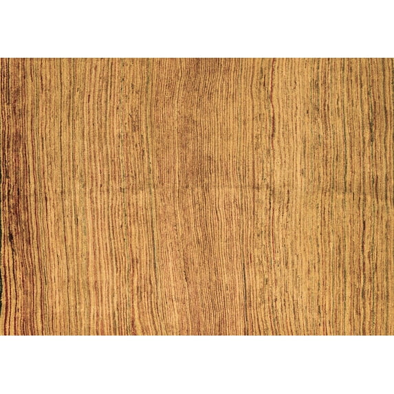 Ahgly Company Indoor Rectangle Abstract Brown Modern Area Rugs, 5' x 8'
