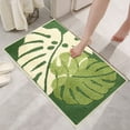thumbnail image 5 of Bath Mats for Bathroom, Green Leaf Non Slip Bathroom Rug, Cute Small Washable Bath Rug Floor Door Mat for Indoor Shower Bathtub Decor, 5 of 7