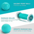 thumbnail image 2 of 3 Sets Of Foot Massage Balls Hedgehog Ball And Foot Massage Roller Set, 2 of 5