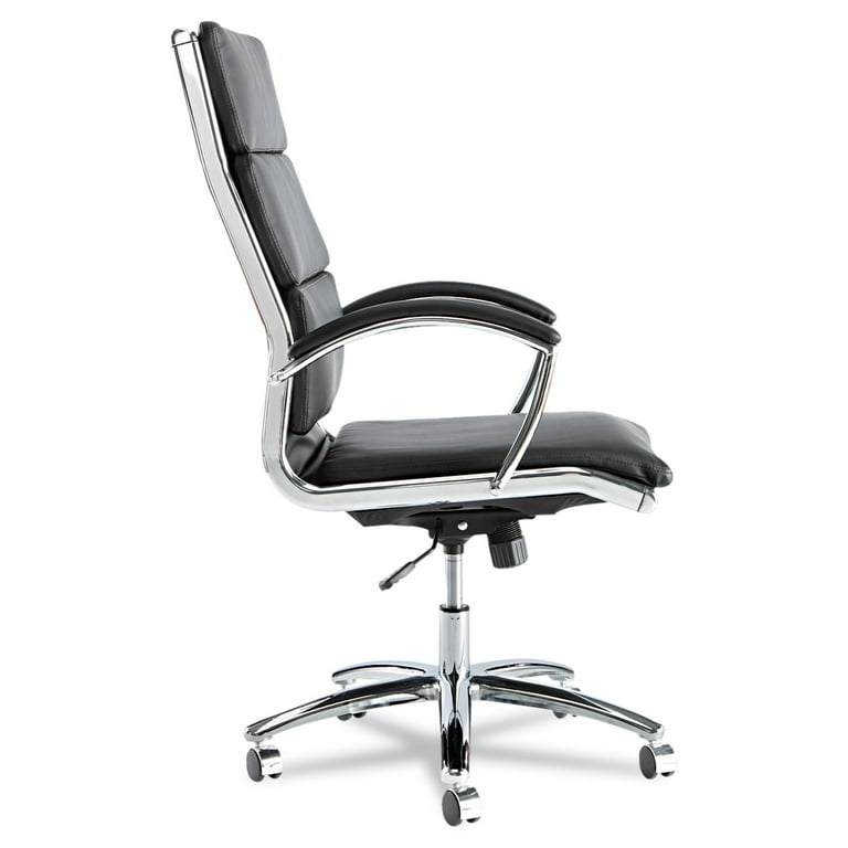 Alera Neratoli High-Back Slim Profile Chair, Faux Leather, 275 lb Cap, 17.32
