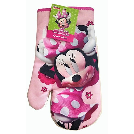 Disney Mickey or Minnie Mouse Oven Mitt (Minnie Oven Mitt), Disney Minne Mouse Oven Mitt By Best Brands Ship from (Best Disney Table Service)