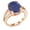 Blue||White, variant on 18K Rose Gold Plated Silver Green Mystic Quartz Ring for Women (4.48 Cttw, Oval 12X10MM, Gemstone Birthstone, Available in Size 5, 6, 7, 8, 9)