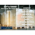 thumbnail image 5 of 20"x5000' Stretch Film/ Pallet Wrap 40 Machine Rolls 80 Gauge Industrial Strengh 20 Microns Clear Cling Durable Adhering Packaging for Moving Heavy Duty Shrink Wrap Film by WholesaleArtsFrames-com, 5 of 6