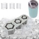 thumbnail image 2 of Molde de silicona de 3 compartimentos con tapa, moldes cilíndricos huecos para bandejas de hielo de 30 y 40 oz, accesorios, 2 of 8