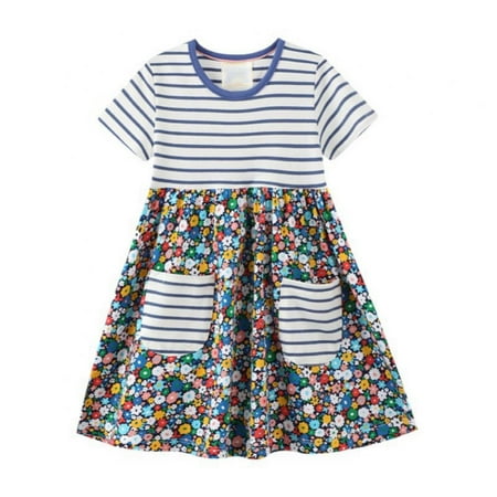

Girls Dress Girl Clothes Summer Casual Holiday Dress Kids Cute Dress A-line Skirt