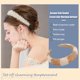 thumbnail image 4 of Minnieouse Diadema con cuentas de cristal, esponja gruesa Flexible, Color a juego, tejido con diamantes de imitación, tocado para mujer, adorno de boda Accesorio para el cabello Champán+Blanco Minnieouse AP010972-03B, 4 of 6
