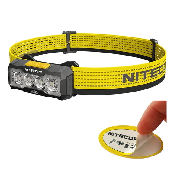 Nitecore NU27 600 Lumen USB-C Rechargeable Multi-Temperature Outdoor Headlamp   Nitecore Sticker