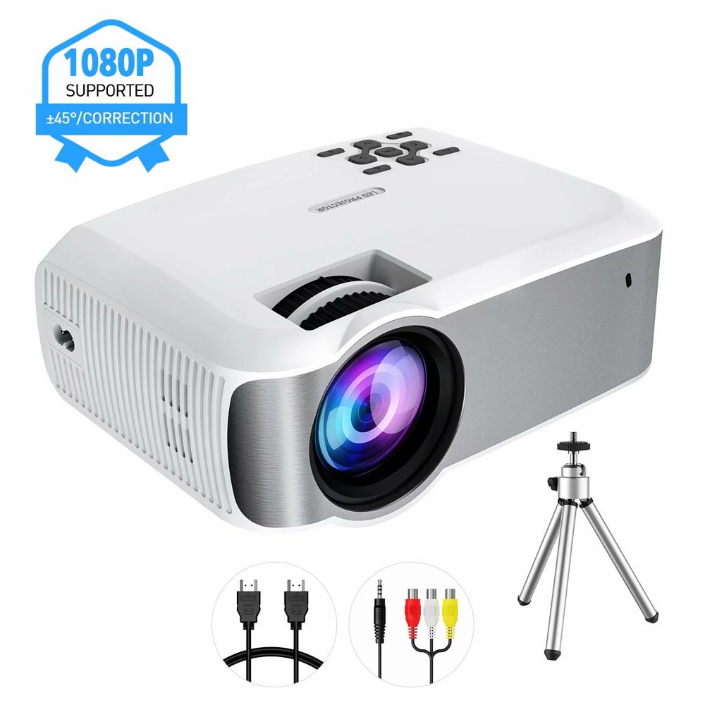 Mpow Portable LED Projector with Higher Resolution and Brightness