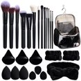 thumbnail image 1 of Set de brochas de maquillaje BS-MALL con bolsa de viaje impermeable, 26 piezas, 1 of 7