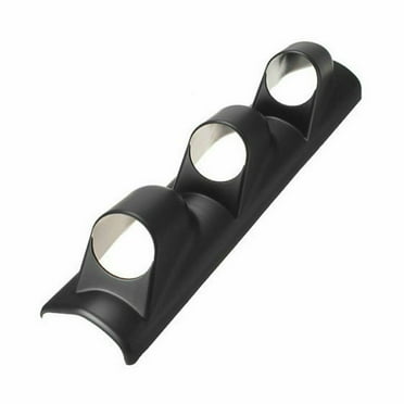 UNIVERSAL 2-1/6 / 52MM ABS TRIPLE HOLE PILLAR GAUGE POD MOUNT HOLDER BLACK