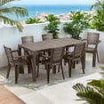thumbnail image 3 of Inval Baru 6-Seat Patio Dining Set in Mocha, 3 of 20