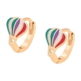 thumbnail image 1 of Arracadas Chicas Niña / Adulto Globo Aerostatico Oro 18K Lam dorado Unitalla, 1 of 7