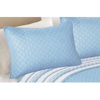 Better Homes & Gardens Solid Front Reverse Stripe Quilt