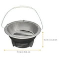 thumbnail image 2 of PAMINGONO Portable Outdoor Barbecue Stove Sturdy Iron Grilling and Heating Equipment, 2 of 8