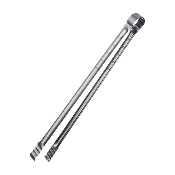 JIhuahe 17.7 Inch Extra Long Stainless Steel BBQ Tongs,Heavy Duty Grilling Tongs with Locking Grip for Steak, Charcoal, Food Serving,Outdoor Camping Essential,Silver