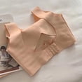 thumbnail image 2 of Sports Bras For Women Seamless Bras No Underwire Adjustable Straps Posture Bra For Women Wireless Push Up Bralette Full Coverage Criss-Cross Back Support Brasieres Khaki,L, 2 of 4