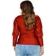 thumbnail image 3 of Blusa de puño cerrado Roman Fashion/Tallas Extras, 1809 (Ladrillo) naranja oscuro 36 Roman Fashion BL-GR-1809-LADRILLO-ALL, 3 of 7
