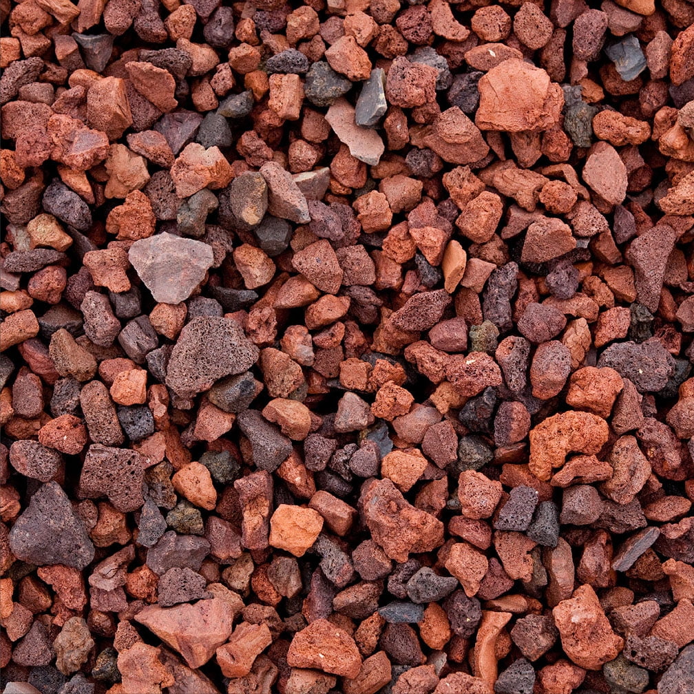 Kolorscapes Outdoor Decorative Stone Red Lava Rock .5CF