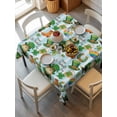 thumbnail image 2 of Saint Patrick's Day Suqare Tablecloth - 54 x 54 Inch, Gnomes Hat Boot Clovers Blue Stripes Waterproof & StainResistant Tablecloth, Washable Oil-proof Table Cover for Dining/Party/Wedding/Buffet, 2 of 9