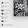 thumbnail image 5 of Wynwood Studio Abstract Modern Canvas Art - Black Mandala, Wall Art for Living Room, Bedroom, and Bathroom, 16 in x 24, Black and White Home Decor, 5 of 5