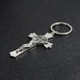thumbnail image 4 of 5pcs Christian Cross Keychain Jesus Cross Key Chain Creative Metal Key Ring, 4 of 8