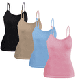 thumbnail image 1 of Set 4 Blusas Mujer Tirantes Unitalla Casual Blusa Crop Top Dama, 1 of 5