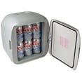 thumbnail image 2 of Coors Light 12 Can Portable Mini Fridge 12V DC 110V AC Cooler/Warmer 7.9L (8.3 qt), Personal Travel Fridge for Beer Snacks Lunch Takeout, Includes 12V and AC Cords, Home Office Dorm Travel, Gray, 2 of 7