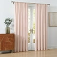 thumbnail image 3 of CANNON Solid Cotton Percale Blush 50x96 Window Curtain Pair, Solid Color Themed, Oeko-TEX Certified Confidence, 3 of 5