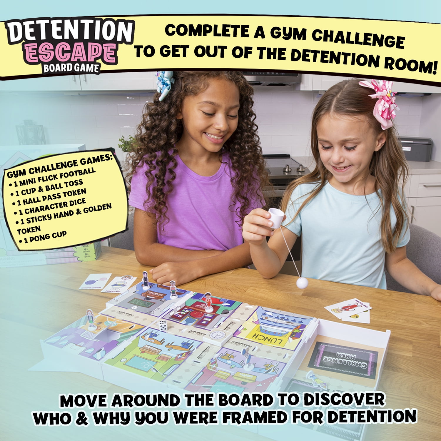 Rebecca Zamolo Detention Escape Board Game for Kids and Family , 2+ Players