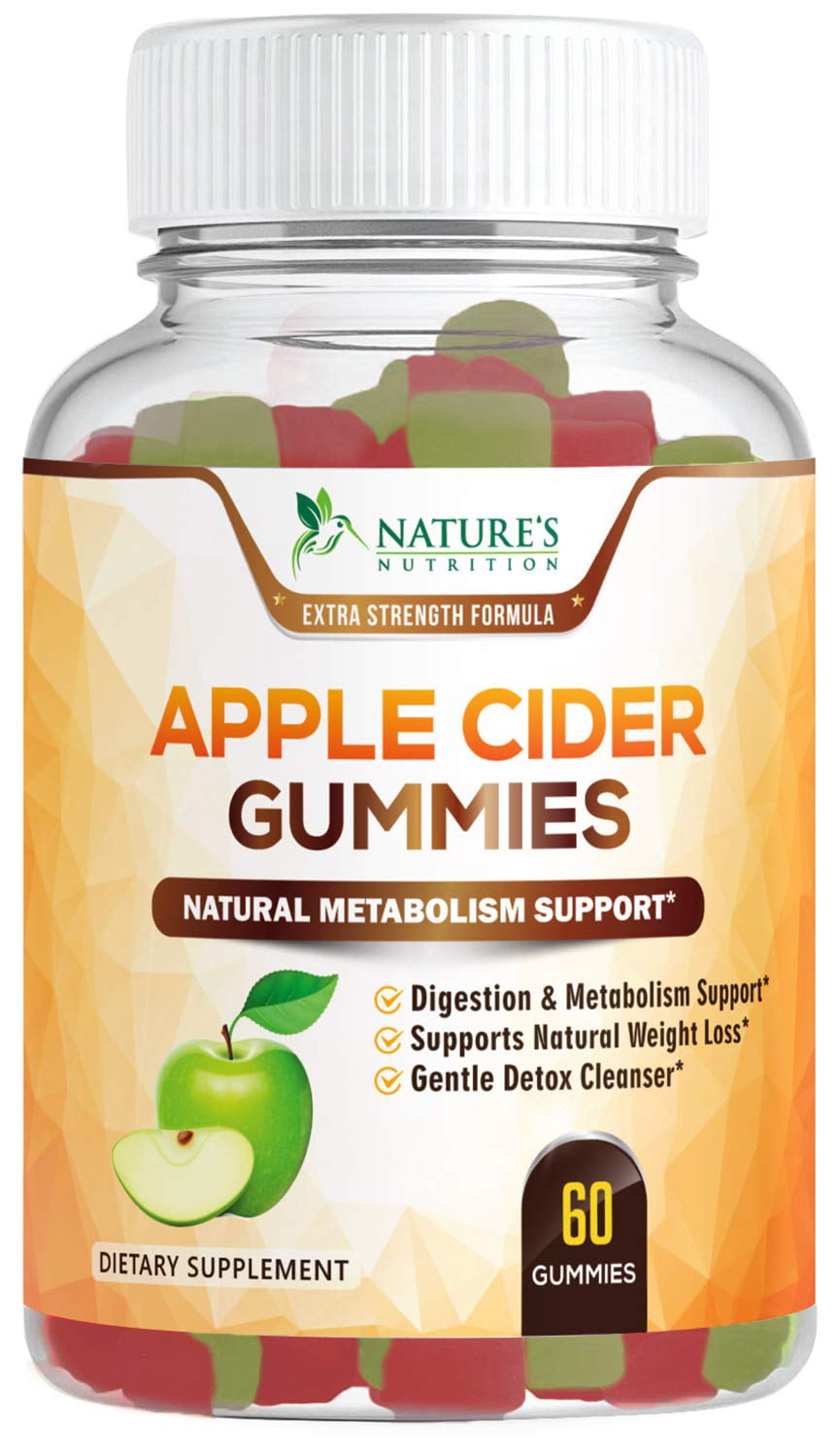 100% Natural Apple Cider Vinegar Gummies Highest Potency ACV Gummy ...