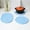Blue, variant on Xhegex Woven Round Placemats for Heat Insulation - Durable Table Coasters for Dining and Kitchen Use