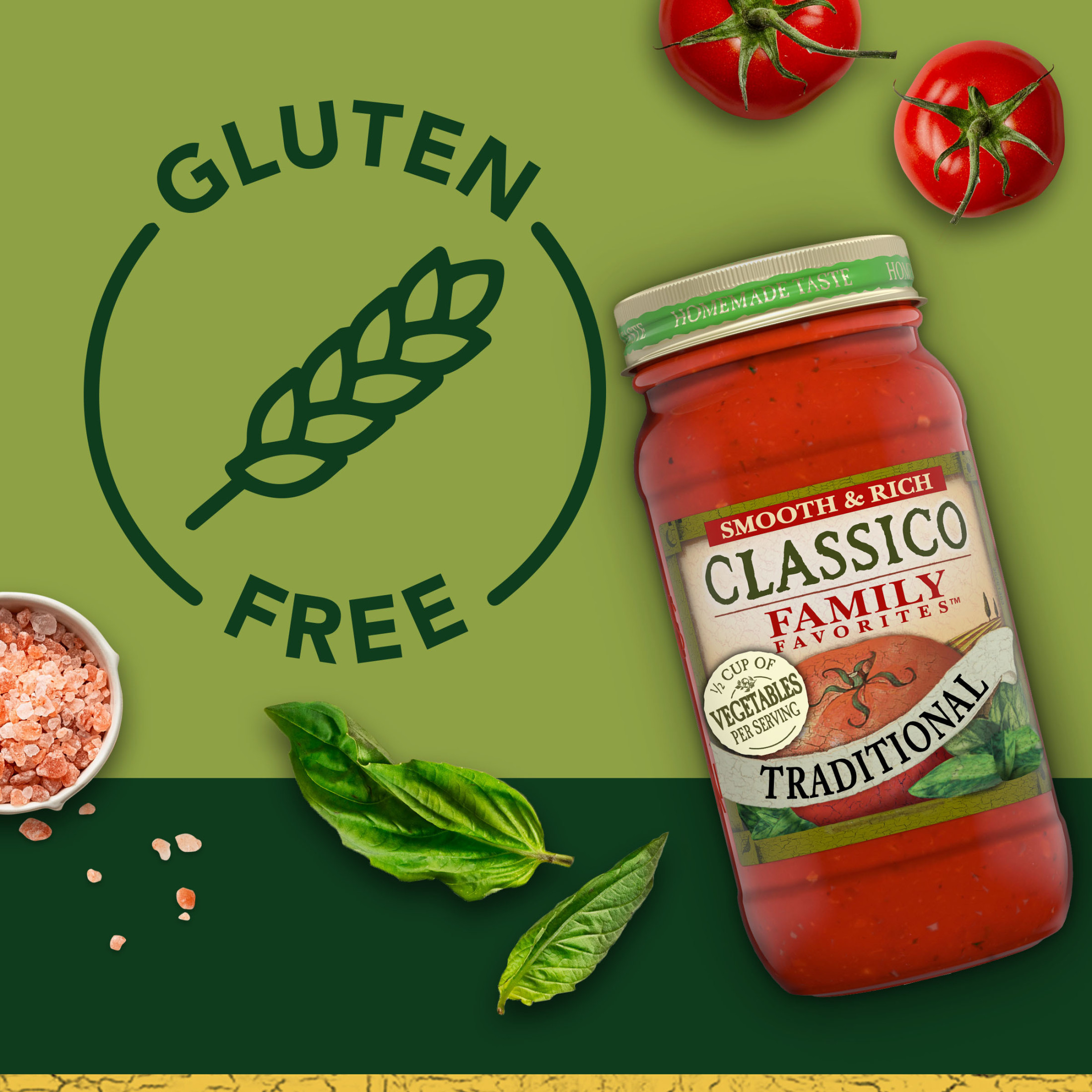 Classico Family Favorites Traditional Smooth & Rich Spaghetti Pasta Sauce, 24 oz. Jar - image 4 of 13