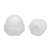 M4 Cap Nut Hex Acorn Dome Head Nuts for Screws Bolts Nylon White 10 Pcs