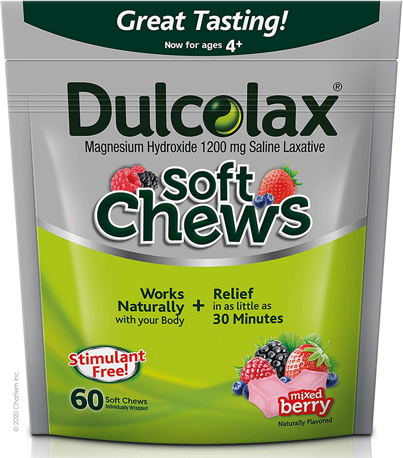Buy Dulcolax Soft Chews Saline Laxative Mixed Berry Gentle Constipation