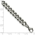 thumbnail image 3 of Stainless Steel Oxidized 9.25mm 9In Curb Chain (9 X 9.25) Made In China srn1612-9, 3 of 5
