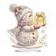 thumbnail image 3 of Juego 2 Decoraciones Escritorio Con Pintura Diamantes Redondos Y Forma Especial Muñeco Nieve Invierno (#2), 3 of 4