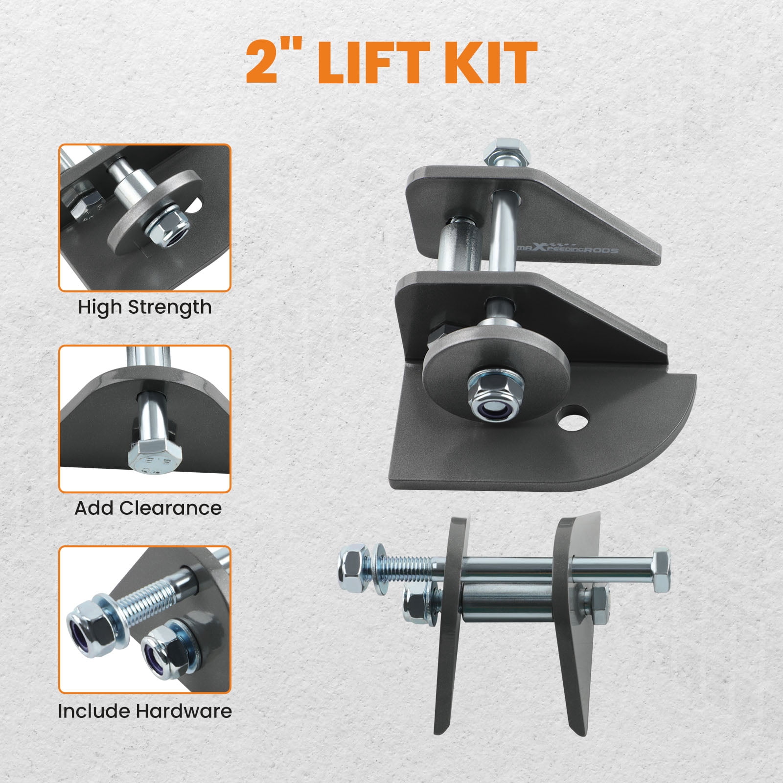 Maxpeedingrods 2" Front Rear Leveling Lift Kit For Polaris RZR 570 4x4 2012-2022