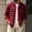 Red, variant on Mens Plaid Button Down Dress Shirt Regular Fit Long Sleeve Shirts Casual Checkered Two Pockets Work Tops Fall Clothes(Purple,S)