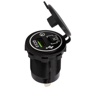 Chargeur de voiture, chargeur modifié TPYE Autocompresseur de voiture modifié USB Adaptateur d'alimentation spécialement conçu