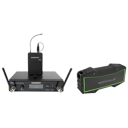 SAMSON Concert 99 Presentation Lavalier Mic D-Band Audio Technica ATH Headphones