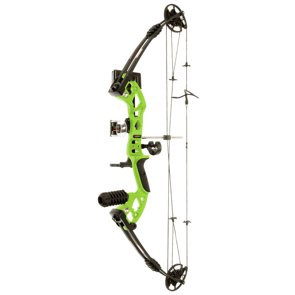Audax Burst Youth Compound Bow Package, Green, Right Hand