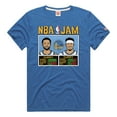 thumbnail image 2 of Men's Homage Stephen Curry & Seth Curry Royal Golden State Warriors NBA Jam Tri-Blend T-Shirt, 2 of 3