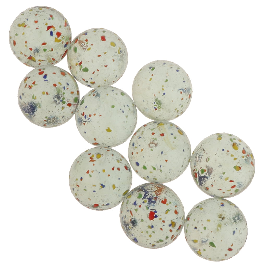 10 Pieces 25mm Glass Marbles Kids Traditional Toys Classic Retro Gift Game 